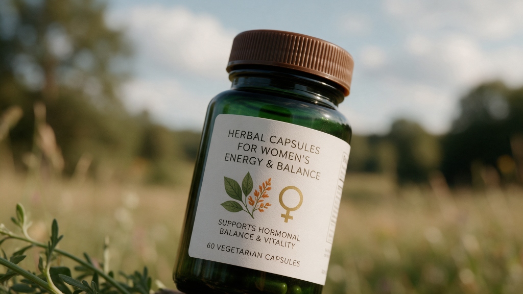 Herbal Capsules for Women's Energy & Balance - 60 Vegetarian Capsules